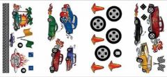 Road Racer Peel and Stick Appliques