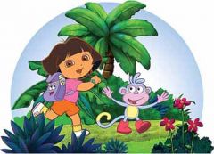 Dora The Explorer and Friends Headboard Wall - Only 2 Left