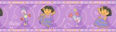 Pink Dora Dancing Wallpaper Border