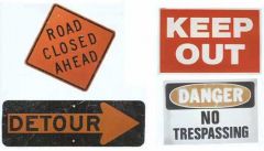 Road Construction Cutouts - 1 left