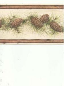 Imperial Pinecone Wallpaper Border