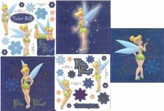 Disney Denim Tinkerbell Self Stick Decal Decorating Kit - Imperial