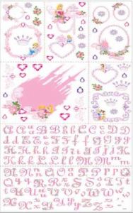 Disneys Princesses Pink Photo Frame Applique