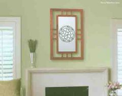 Pansy Medallion Clear Stained Glass Appliques