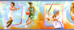 Womens Sports Wallpaper Border 5814446B - Only 3 Left