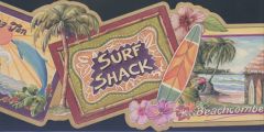 Surf Shack Wallpaper Border 5814452