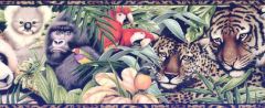 Vintage Jungle Safari Wallpaper Border