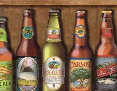 Beer Bottles Wallpaper Border