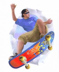 Skateboarder Break Out Mural