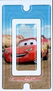 Disneys Car Lightning Rocker Light Switchplate Cover 88271