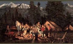Hunting & Camping Wallpaper Border ADV2003B - Three Pillars