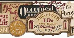 Do Not Disturb Black Wallpaper Border