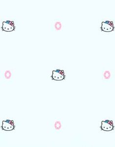 White Hello Kitty Wall Paper