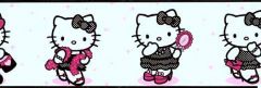 Hello Kitty White Dressed Up Wall Border