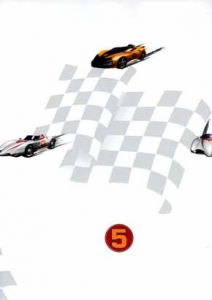 White Speed Racer Wall Paper