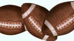 Football Die Cut Wallpaper Border aka BH1759B