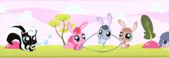 Pink Littles Pet Shop Wallpaper Border