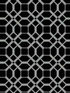 Black and Silver Contemporary Chic Tile Wallpaper