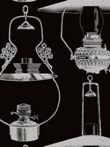 Black and Silver Lamp Wallpaper
