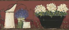 Memory Lane Hydrangea WallPaper Border- 1 roll left