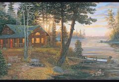 Cabin Fever Wallpaper Border