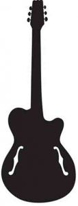 Guitar Chalkboard Wall Sticker