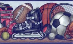 Multi Sport Wallpaper Border
