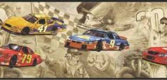 Sanitas Auto Racing Wallpaper Border