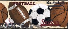 Candice Olson Beige Vintage Sports Wallpaper 