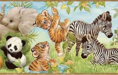 Jungle Pals Wallpaper Border CK130415 