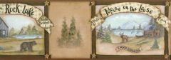 Bear Deer and Moose Wall Paper Border