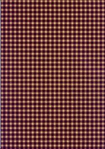 Gingham Burgundy Country Wallpaper