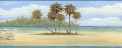 Beach Chair Wallpaper Border