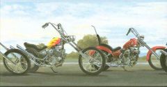 Cruisin Chopper Wallpaper Border
