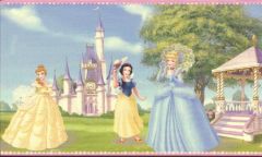 Disneys Princess Castle Wallpaper Border