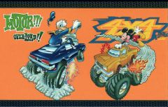 Disneys Mickey and Friends Monster Truck Wallpaper Border