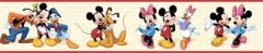 Cream Mickey and Friends Disney Wallpaper Border
