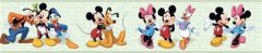 Green Mickey and Friends Disney Wallpaper Border