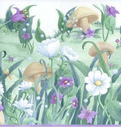 Purple Fairy Wallpaper Border