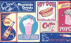 Diner Menu Wallpaper Border