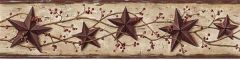 Tan Heritage Tin Star Wallpaper Border 