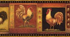 Gypsy Rooster Wallpaper Border