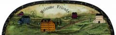 Welcome Friends Sign Mural HF8548M