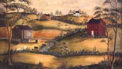 Country Farm Scenic Wallpaper Mural
