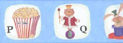 Circus Animals and ABCs Wallpaper Border