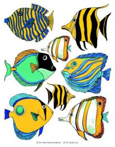 Tropical Fish Wallpaper Cutouts