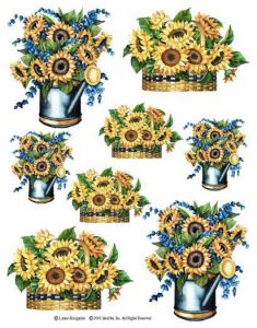 Sunflower Wallpaper Cutouts IS3229