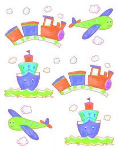 Do It Yourself Boats Trains and Planes IdeaStix  Murals IS3311