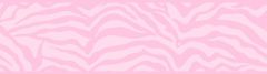 Girly Glam Pink and White Zebra Print Wall Paper Border