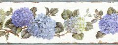Nantucket Hydrangea Wallpaper Border - 3 rolls left